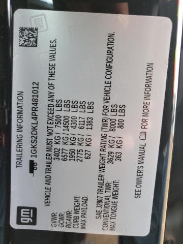 1GKS2DKL4PR481012 GMC YUKON DENALI