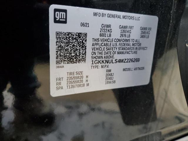 1GKKNULS4MZ226269 GMC ACADIA SLT