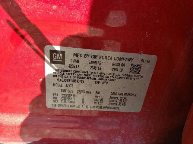 KL4CJDSB1JB693726 Buick Encore Premium