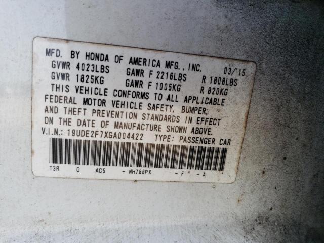 19UDE2F7XGA004422 Acura Ilx Premium