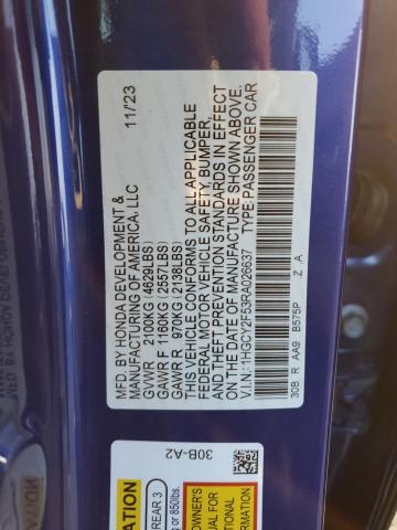 1HGCY2F53RA026637 Honda Accord Hybrid Sport
