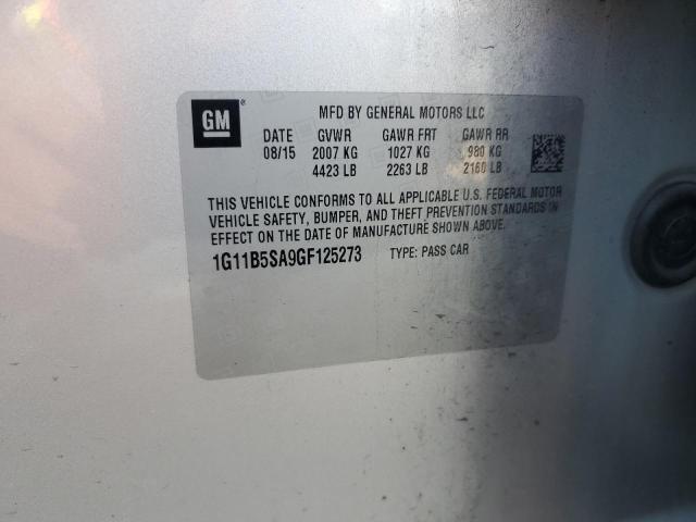 1G11B5SA9GF125273 Chevrolet Malibu Limited Ls