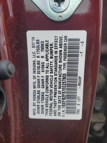 19XFB2F57EE257805 Honda Civic Lx