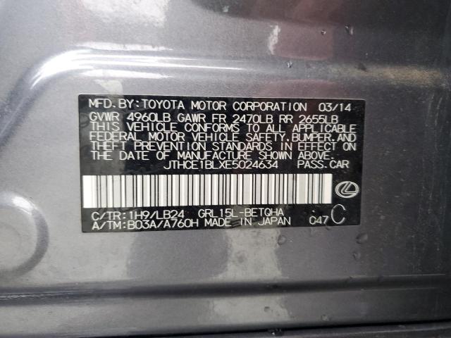 JTHCE1BLXE5024634 Lexus GS 350