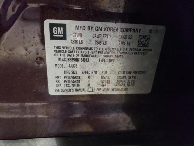 KL4CJBSB9HB154043 Buick Encore Preferred Ii