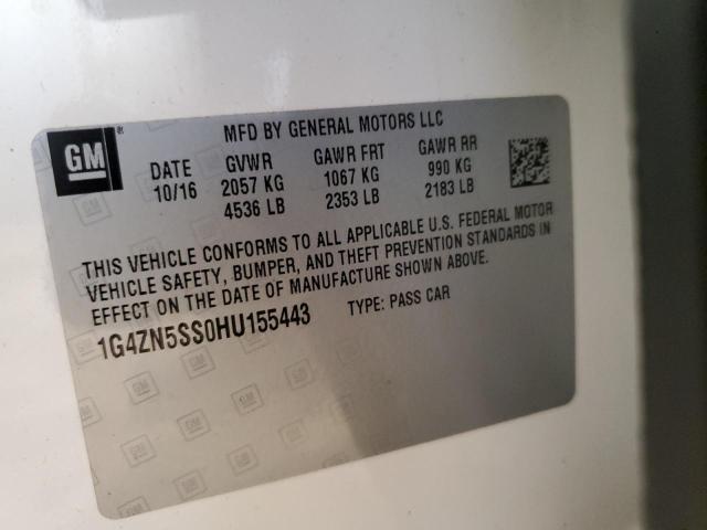1G4ZN5SS0HU155443 Buick Lacrosse Preferred