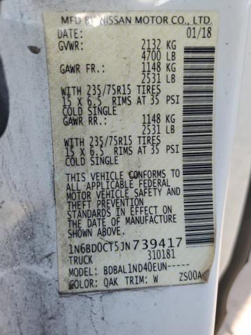 1N6BD0CT5JN739417 Nissan FRONTIER S