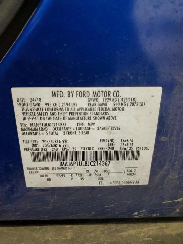 MAJ6P1UL8JC214367 Ford Ecosport Se