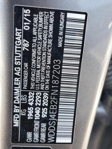 WDDSJ4EB2FN187203 Mercedes-Benz CLA 250