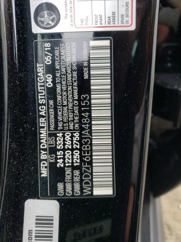 WDDZF6EB3JA484153 Mercedes-Benz E 43 4matic Amg
