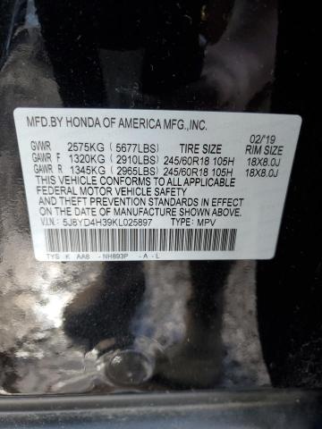 5J8YD4H39KL025897 Acura MDX