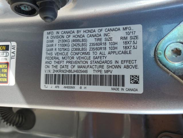 2HKRW2H86JH605446 Honda CR-V EXL