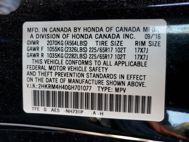 2HKRM4H40GH701077 Honda CR-V SE