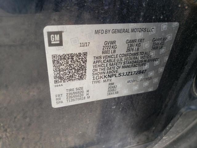 1GKKNPLS3JZ172847 GMC Acadia Denali