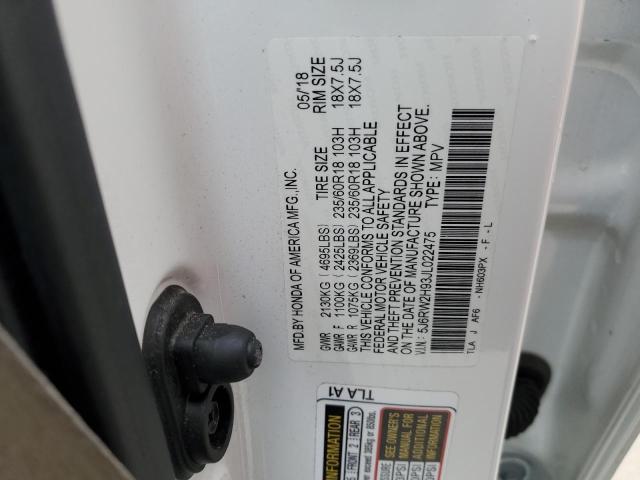5J6RW2H93JL022475 Honda Cr-v Touring
