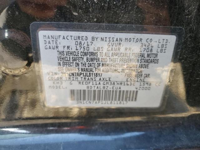3N1CN7AP1JL811817 Nissan VERSA S
