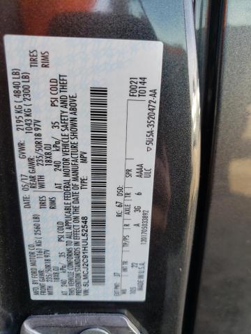 5LMCJ2C91HUL52548 Lincoln MKC SELECT