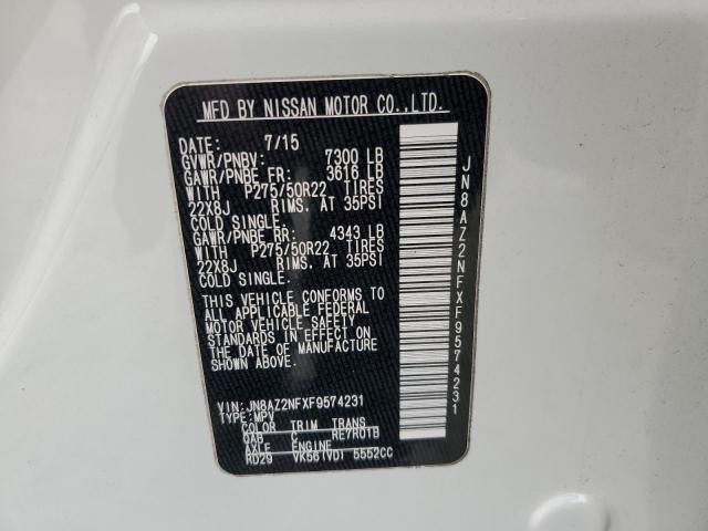 JN8AZ2NFXF9574231 Infiniti QX80