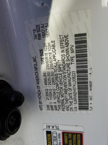 5J6RW2H57KL008223 Honda CR-V EX