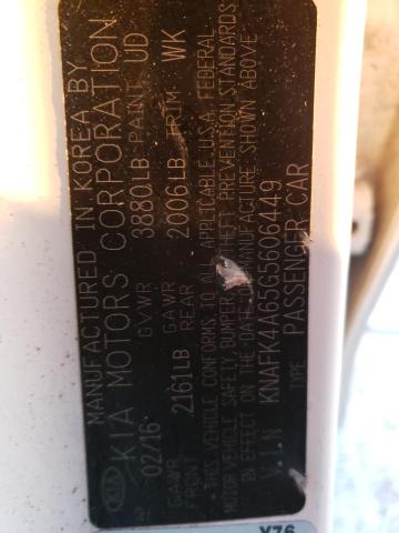 KNAFK4A65G5606449 KIA FORTE LX