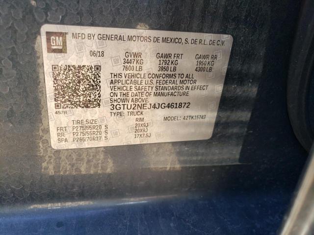 3GTU2NEJ4JG461872 GMC Sierra K1500 Slt