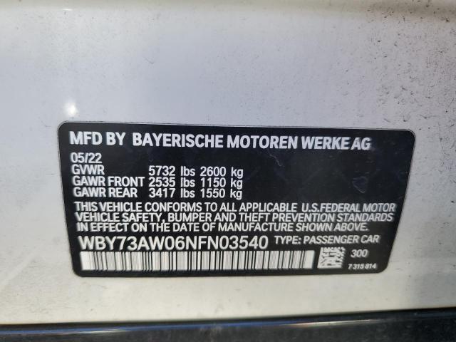 WBY73AW06NFN03540 BMW I4 Edrive40