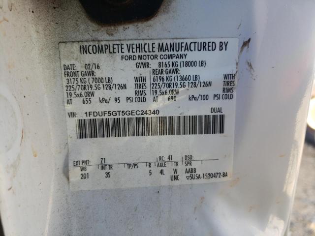 1FDUF5GT5GEC24340 Ford F550 Super Duty