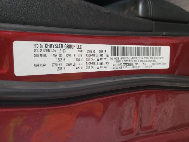 1C4RDJDG7EC358081 Dodge DURANGO LIMITED