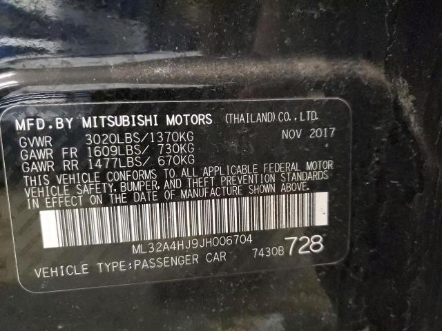 ML32A4HJ9JH006704 Mitsubishi MIRAGE SE