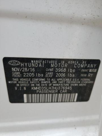 KMHD35LH7HU376945 Hyundai ELANTRA GT