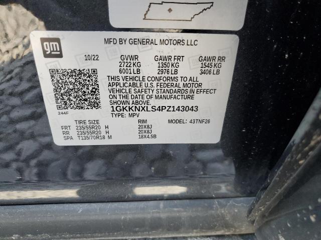 1GKKNXLS4PZ143043 GMC Acadia Denali
