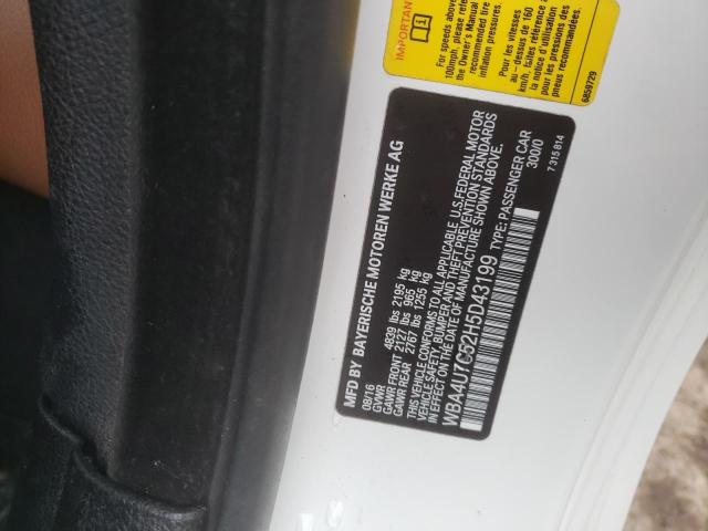 WBA4U7C52H5D43199 BMW 430I