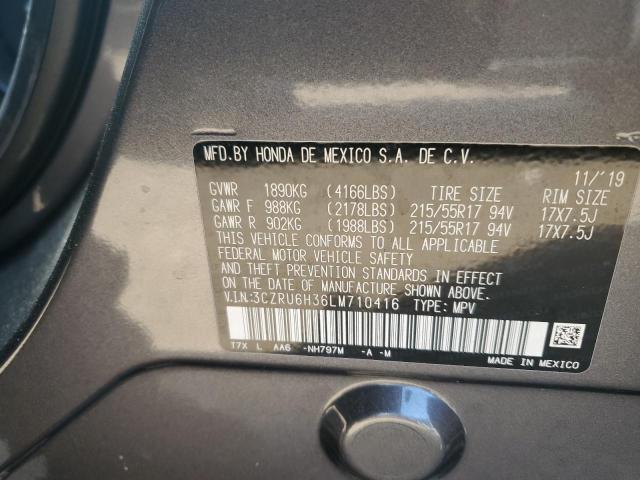 3CZRU6H36LM710416 Honda HR-V LX