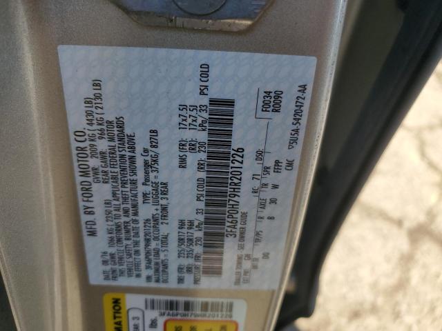 3FA6P0H79HR201226 Ford FUSION SE