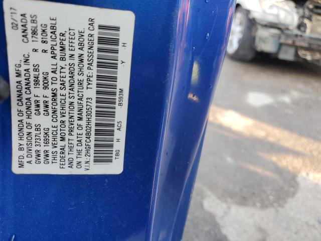 2HGFC4B02HH305773 Honda Civic Lx