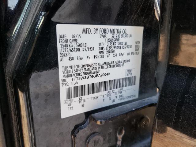 1FT8W3BT6GEA90049 Ford F350 Super Duty