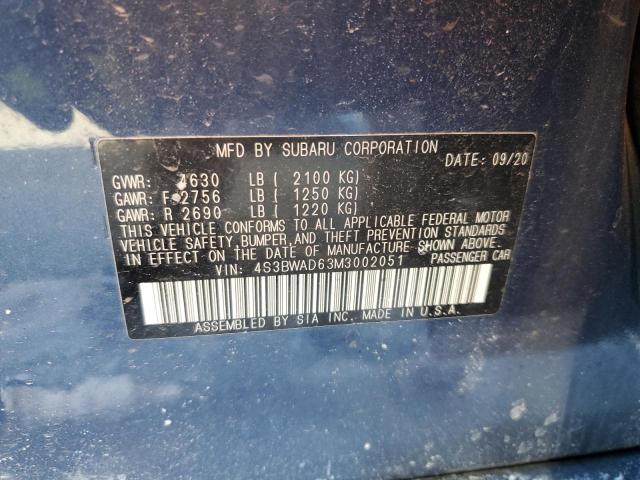 4S3BWAD63M3002051 Subaru Legacy Premium