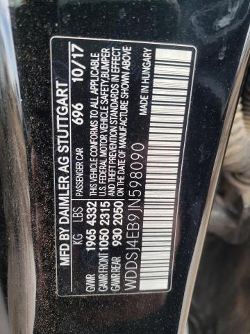 WDDSJ4EB9JN598090 Mercedes-Benz CLA 250