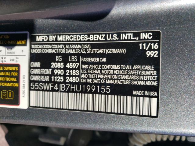 55SWF4JB7HU199155 Mercedes-Benz C 300