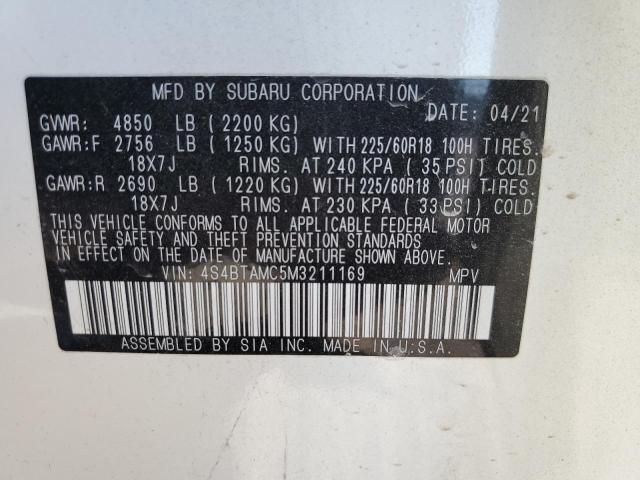 4S4BTAMC5M3211169 Subaru Outback Limited