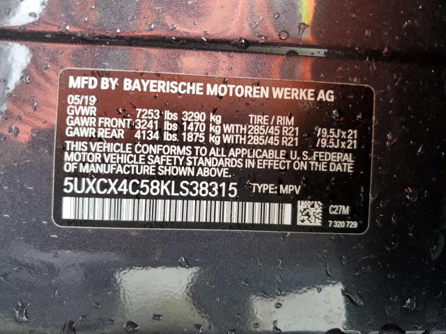 5UXCX4C58KLS38315 BMW X7 Xdrive50i