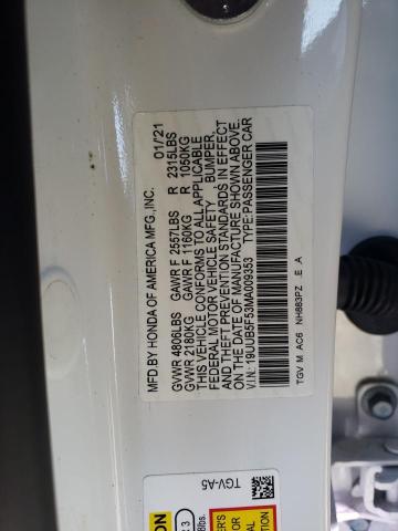 19UUB5F53MA009353 Acura Tlx Tech A