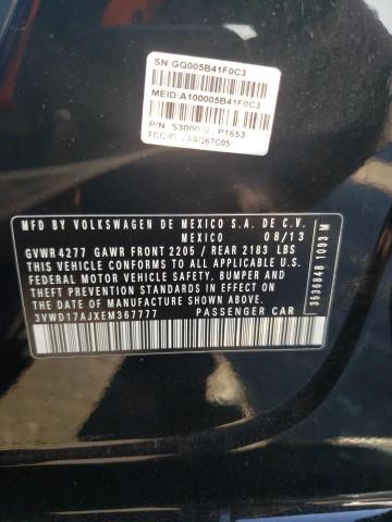 3VWD17AJXEM367777 Volkswagen JETTA SE