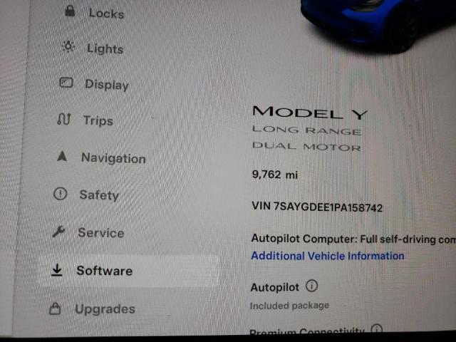 7SAYGDEE1PA158742 Tesla Model Y