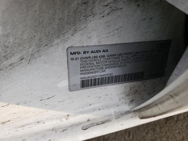 WAUAUDGY1NA018162 Audi A3 PREMIUM