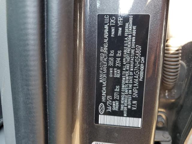 5NPLM4AG7NH056807 Hyundai ELANTRA SEL