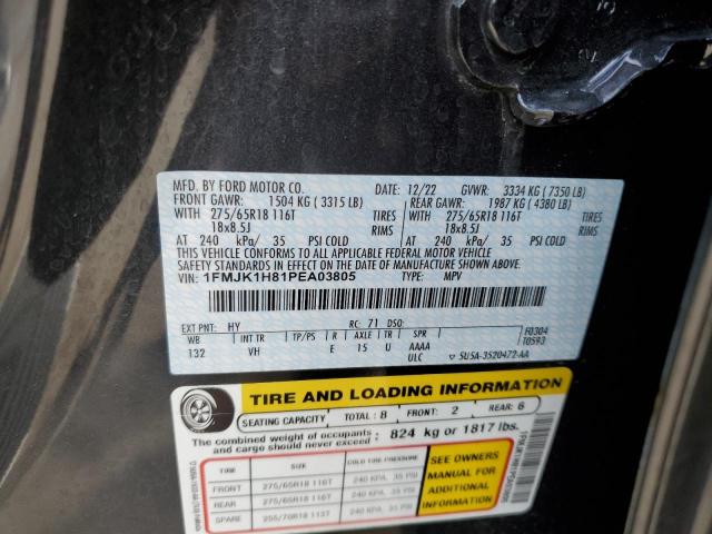 1FMJK1H81PEA03805 Ford Expedition Max Xlt