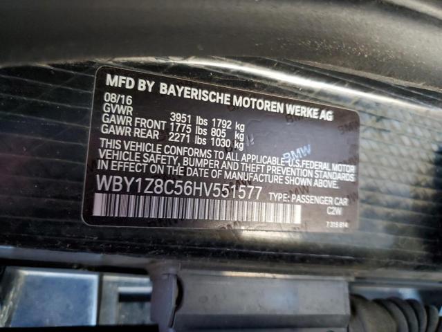 WBY1Z8C56HV551577 BMW I3 REX
