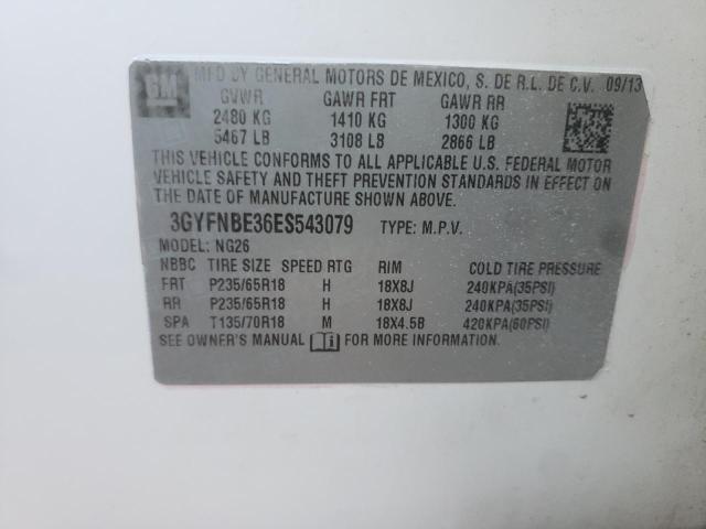 3GYFNBE36ES543079 Cadillac Srx Luxury Collection