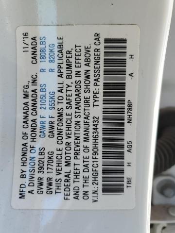 2HGFC1F90HH634432 Honda Civic Touring